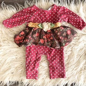 Peaches N Cream Baby Girl Romper
